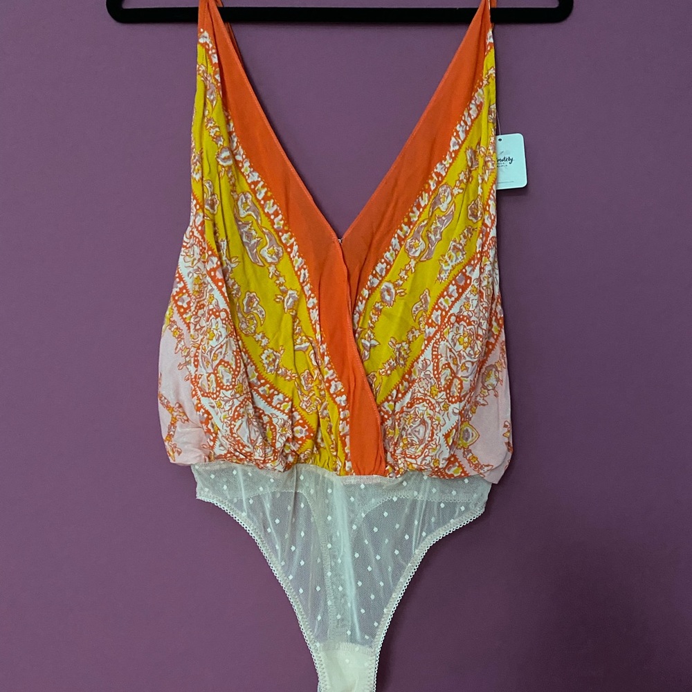 FREE PEOPLE flowy bodysuit